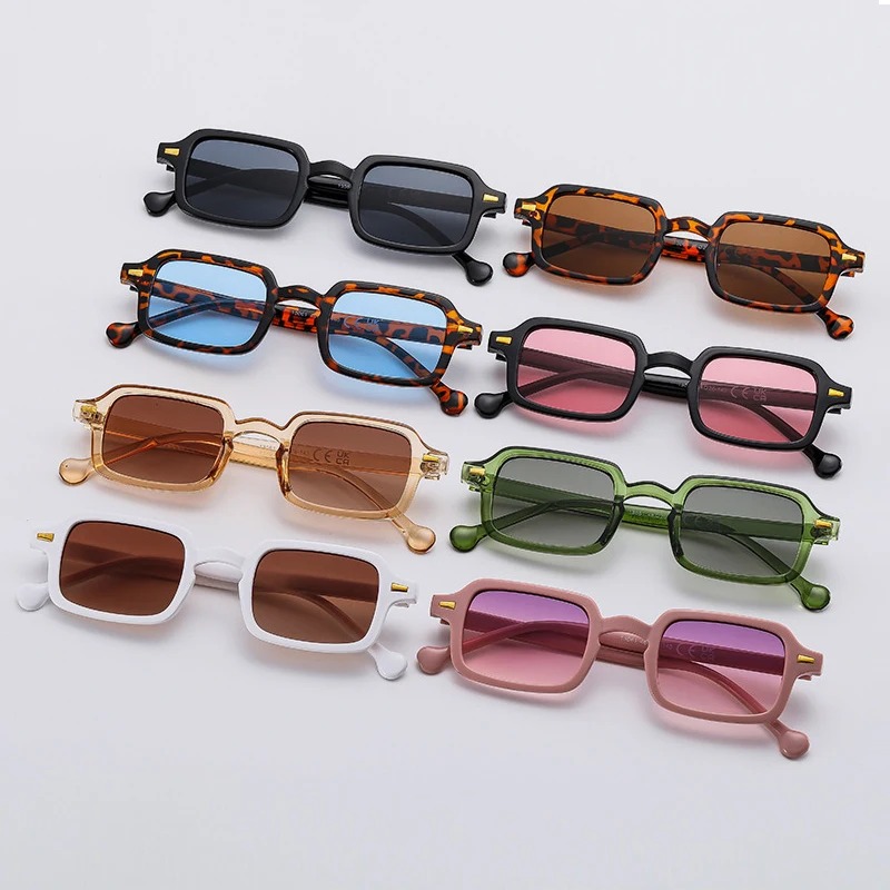 Vintage Fashion Designer - Luxurious Rectangle Sunglasses Women Vintage Brand