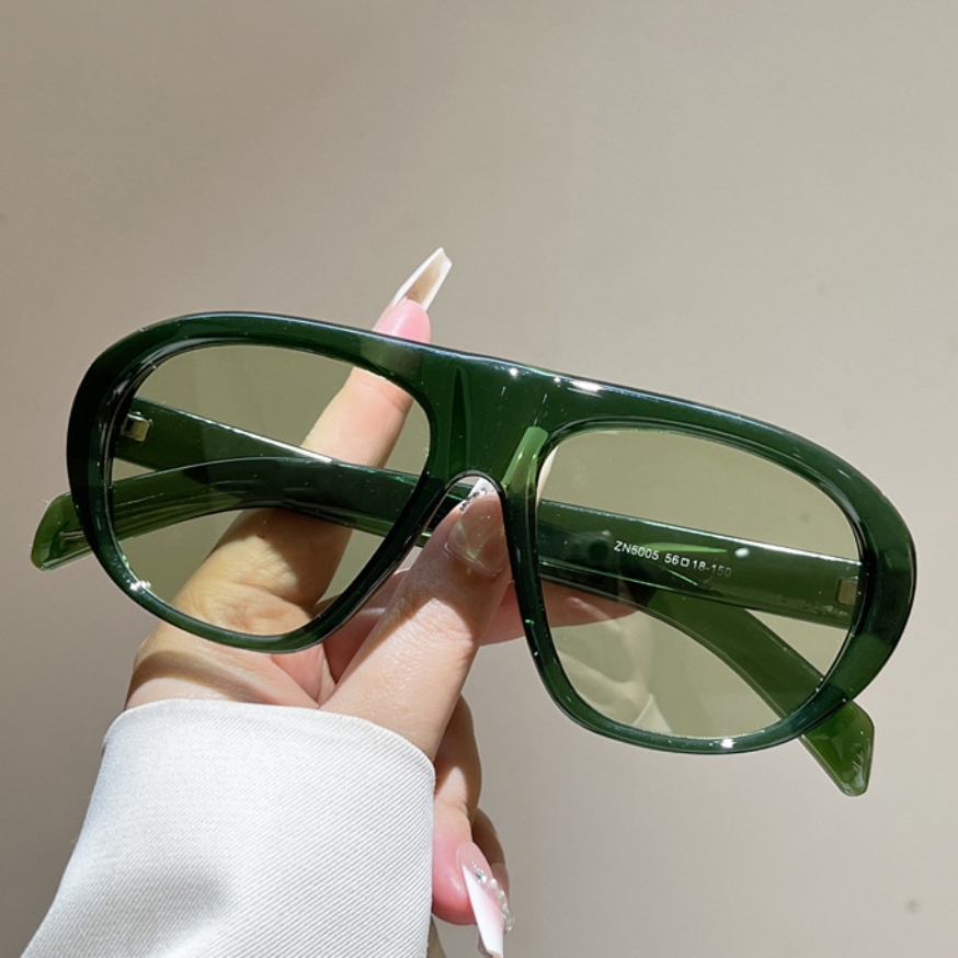 Vintage Fashion Designer - New Oversized Pilot Sunglasses Women Men