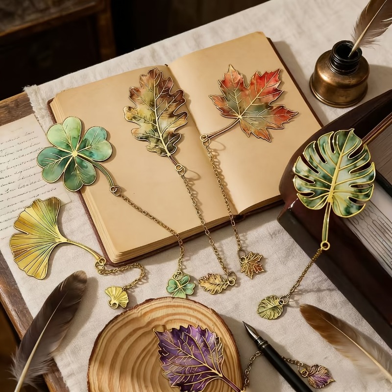 1 Pcs Vintage Leaf Bookmark Wi - Vintage Fashion Books 评论和价格