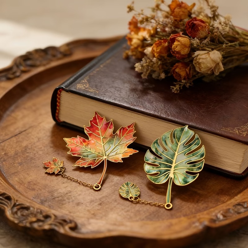1 Pcs Vintage Leaf Bookmark Wi - Vintage Fashion Books 评论和价格