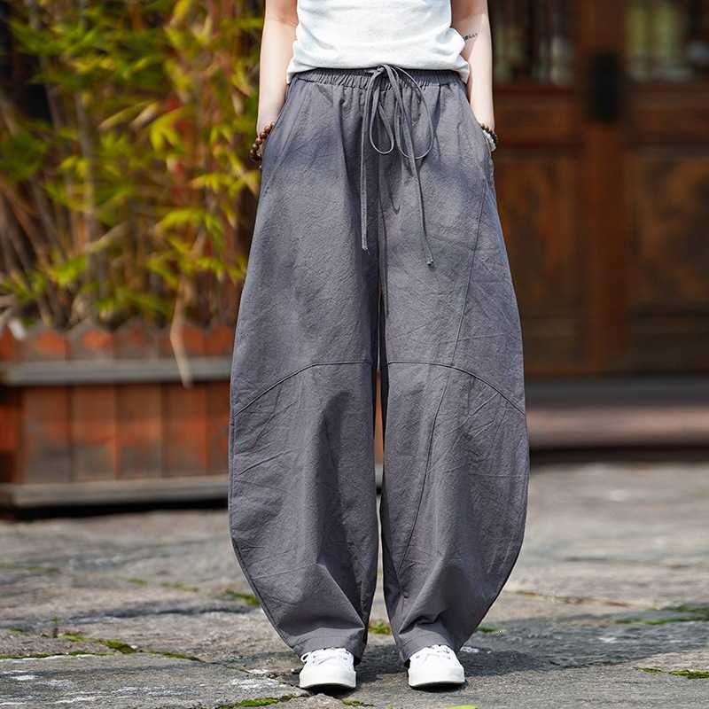 Men's Cotton Linen Harem Pants - Retro Track Pant 评论和价格
