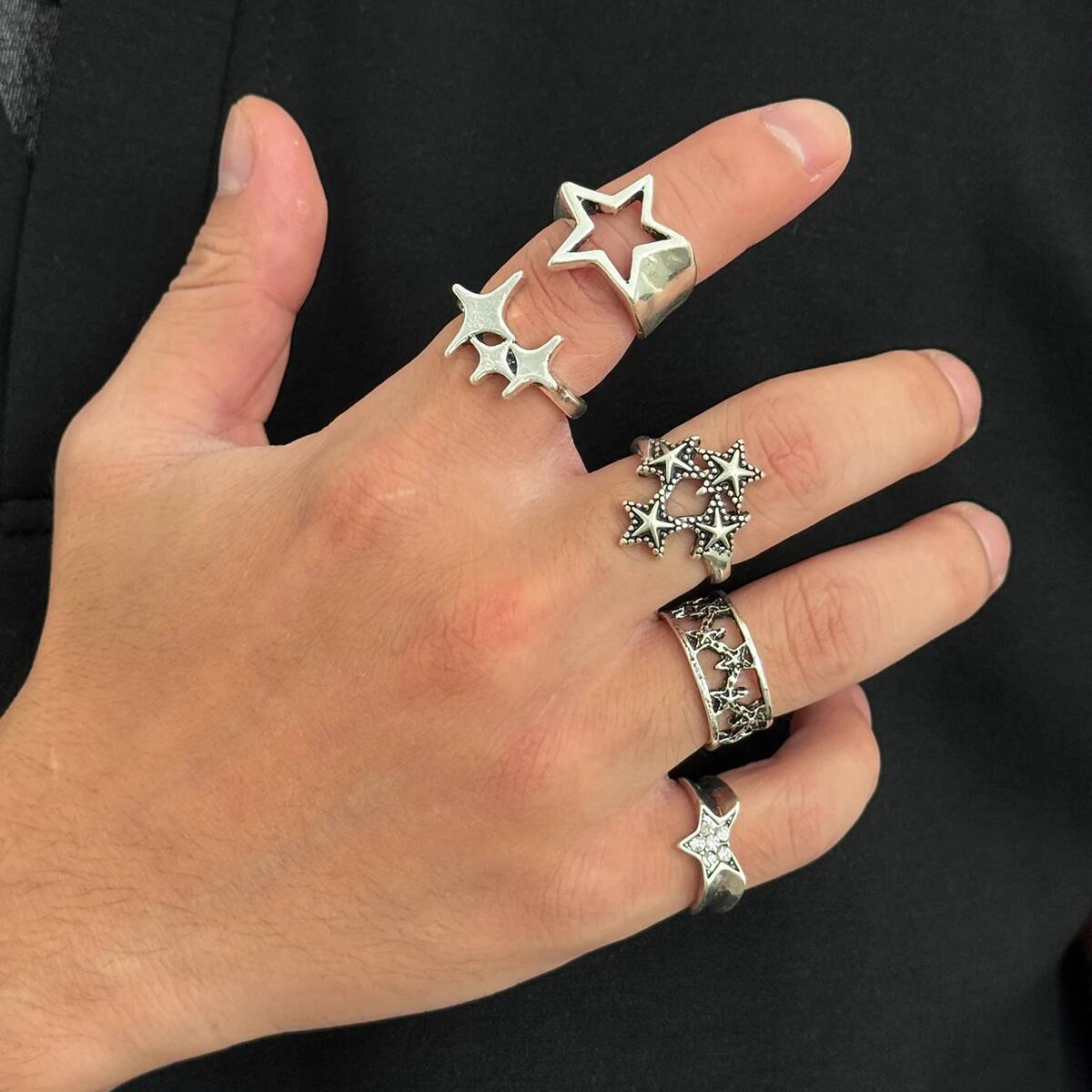 Salircon 5Pcs/set Goth Ancient - Vintage Fashion Trends 2025 评论和价格