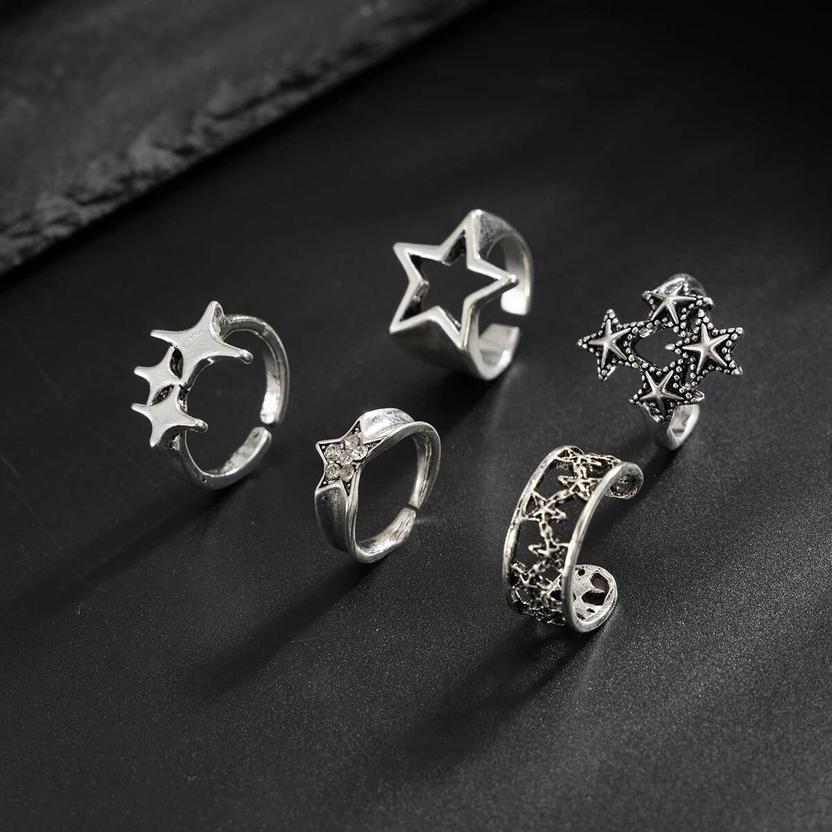 Salircon 5Pcs/set Goth Ancient - Vintage Fashion Trends 2025 评论和价格