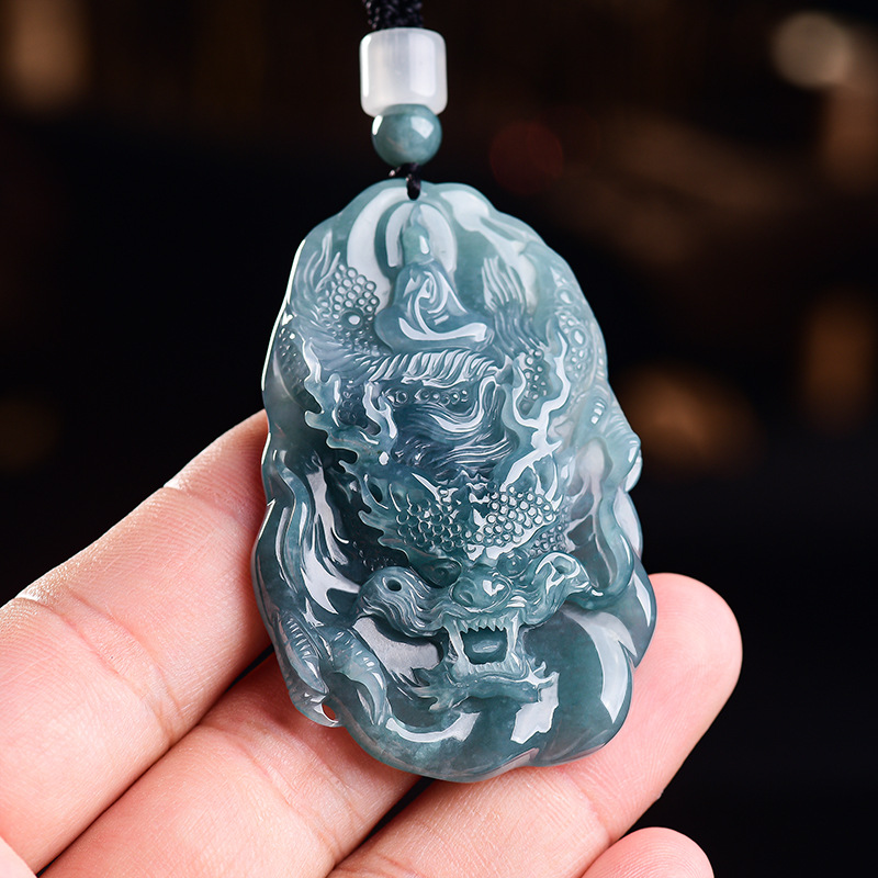 Natural Burmese Jadeite Dragon - Vintage Fashion Designer 评论和价格