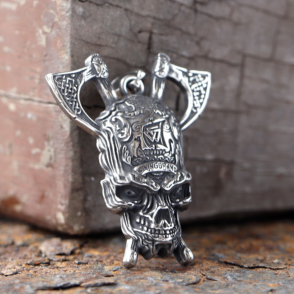 2024 New Viking Skull With Axe - Vintage Fashion Guide 评论和价格