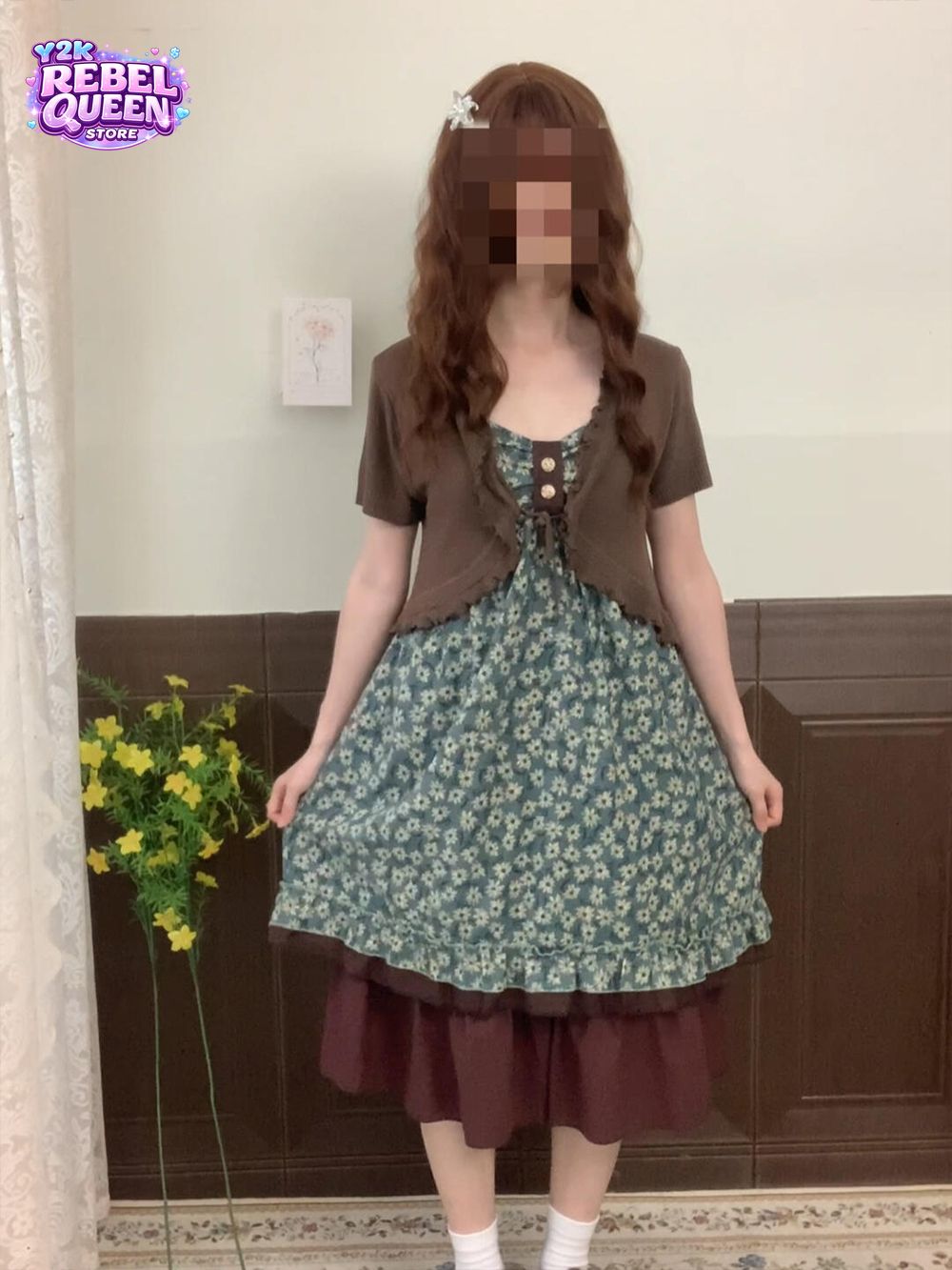Vintage Sweet Camisole Dress S - Crop Cardigan Vintage 评论和价格