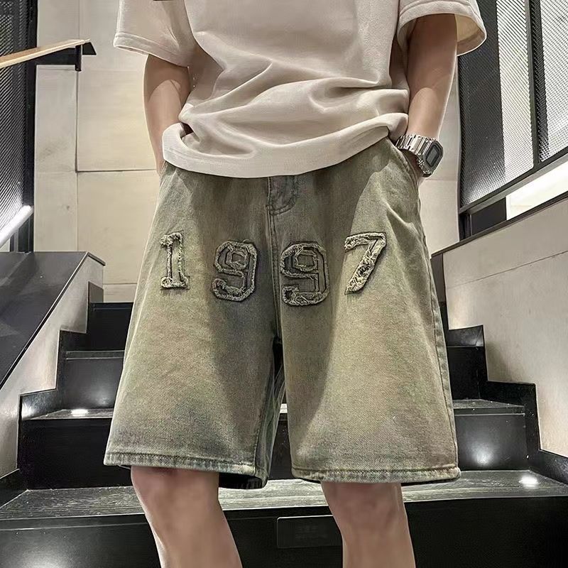 Men's Mud Color Denim Shorts 5 - Vintage Fashion Instagram 评论和价格