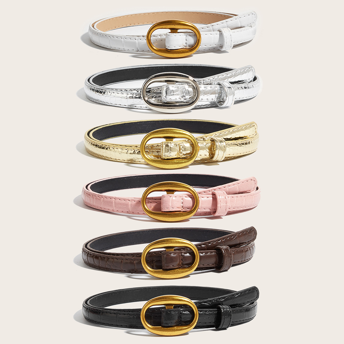 Women's Casual Slim Waist Belt - Vintage Fashion Instagram 评论和价格