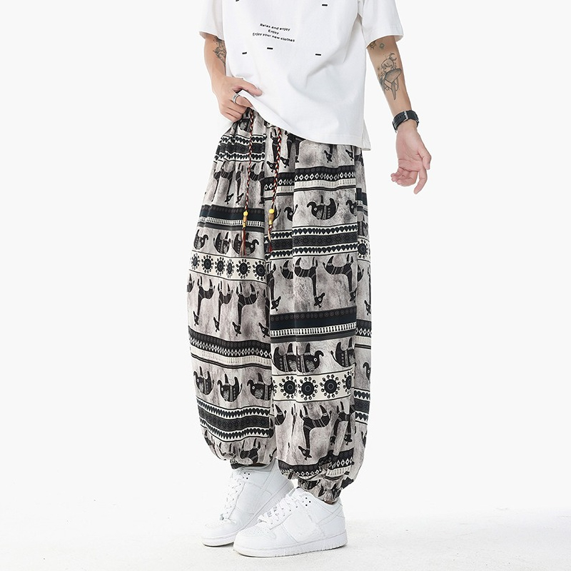 Holiday Style Printed High Wai - Retro Track Pant 评论和价格