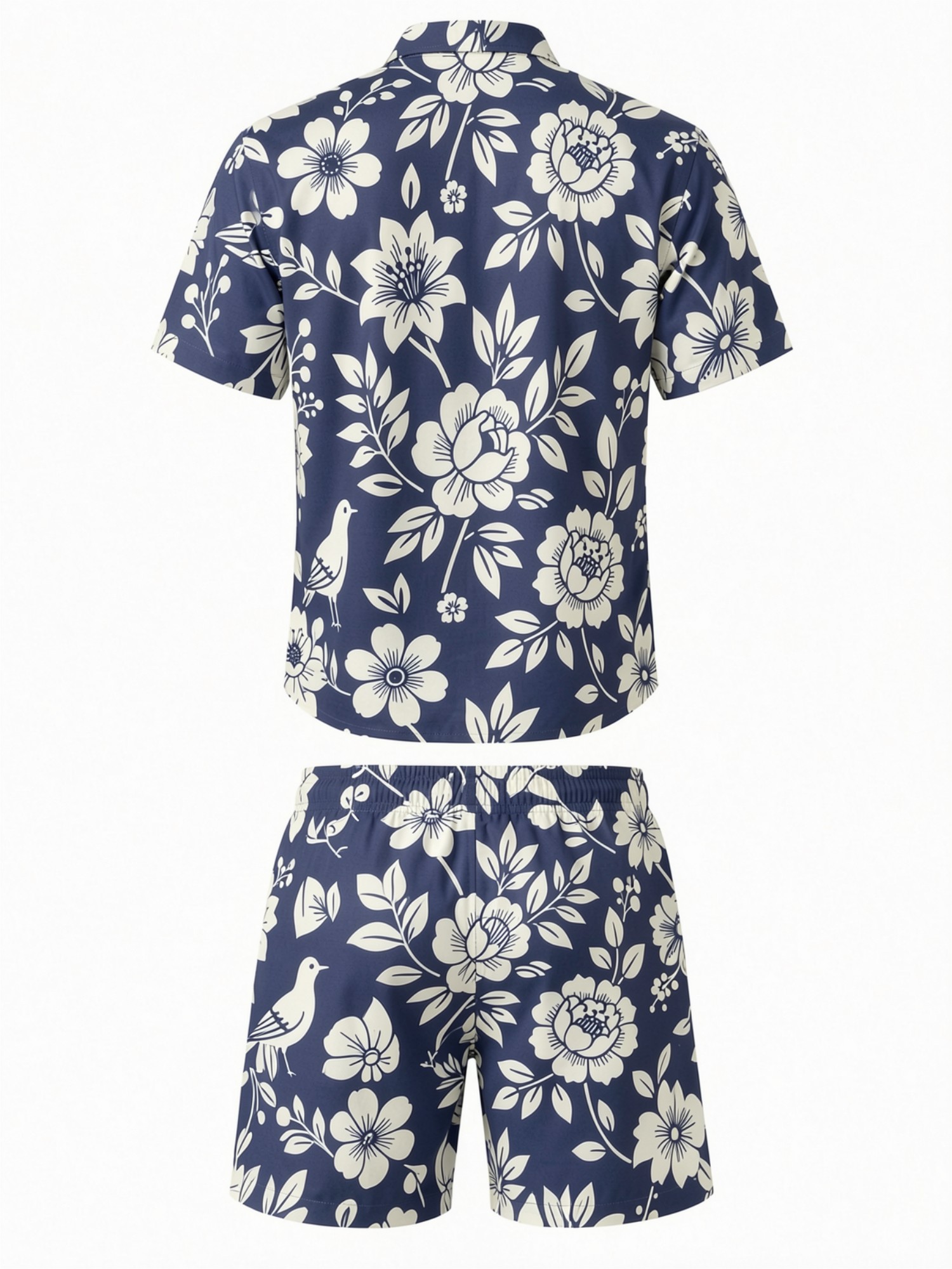 Mens Floral Short Sleeve Shirt - Printed Floral Shirt 评论和价格