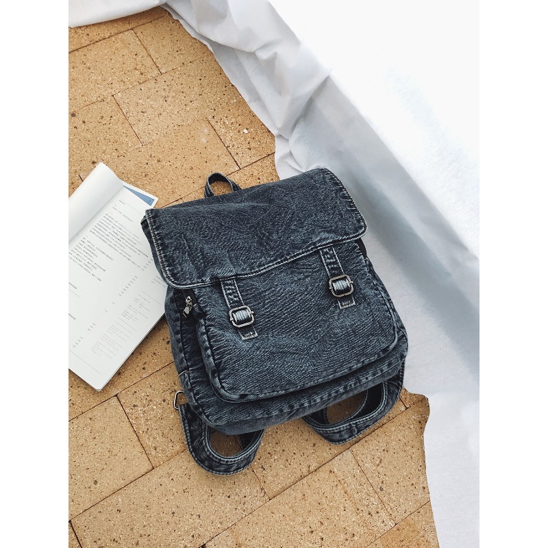 Vintage Denim Backpack For Wom - Vintage Fashion Books 评论和价格
