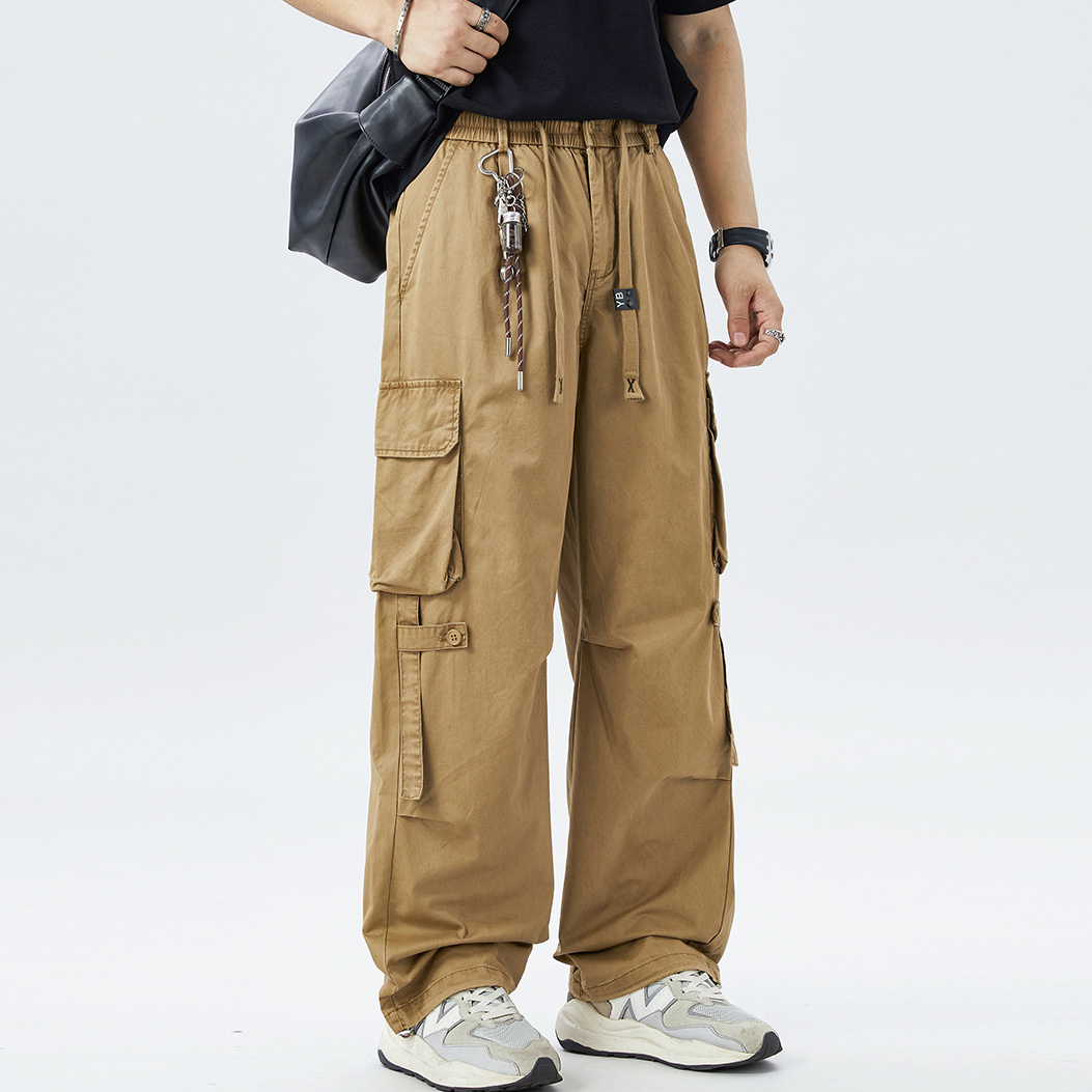 Multi-pocket Cargo Pants Men A - Retro Track Pant 评论和价格