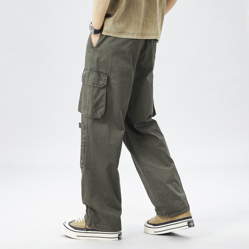 Multi-pocket Cargo Pants Men A - Retro Track Pant 评论和价格