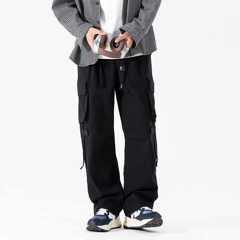 Multi-pocket Cargo Pants Men A - Retro Track Pant 评论和价格