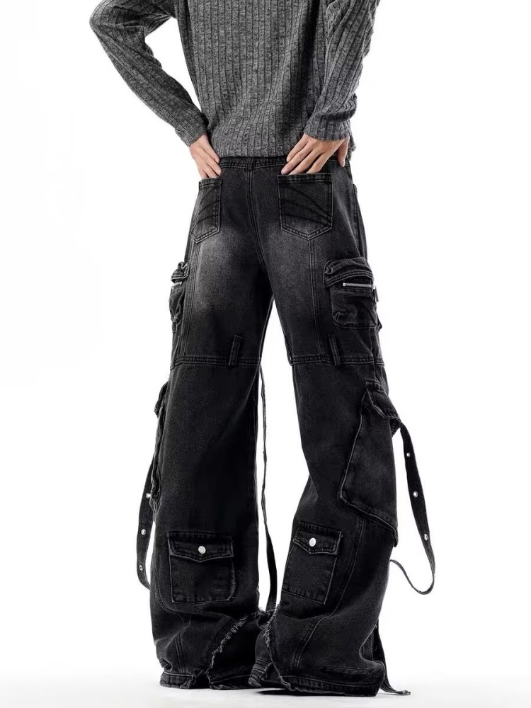 2026 Punk Y2K Style Multi Pock - Retro Track Pant 评论和价格