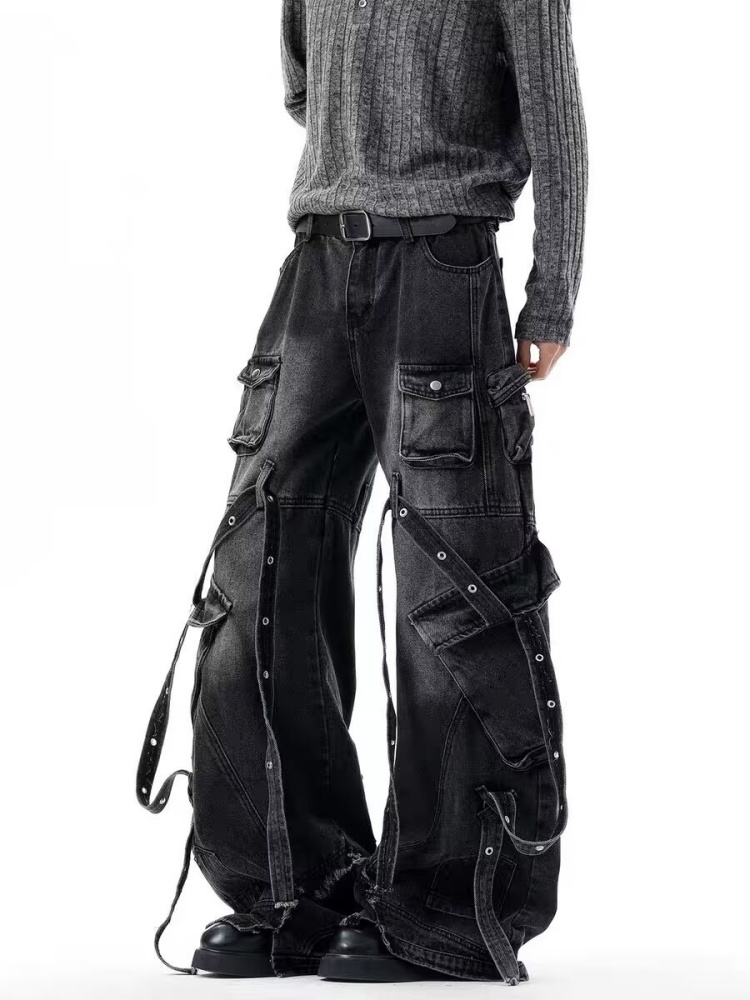 2026 Punk Y2K Style Multi Pock - Retro Track Pant 评论和价格