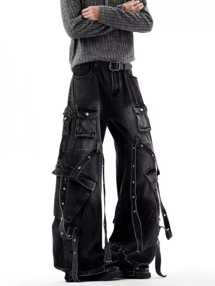 2026 Punk Y2K Style Multi Pock - Retro Track Pant 评论和价格