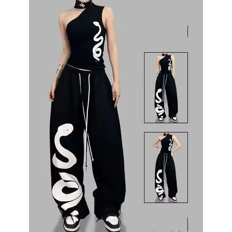 Retro Y2K Wide Leg Track Pants - Retro Track Pant 评论和价格