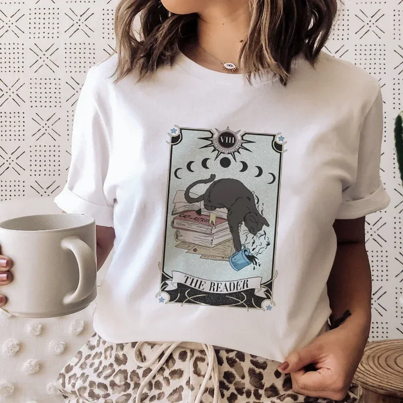 Books Cats Tarot Vintage Tee F - Vintage Fashion Books 评论和价格
