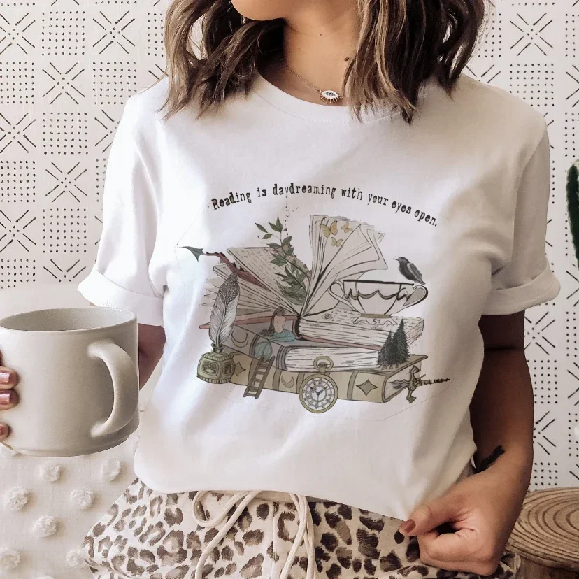 Books Cats Tarot Vintage Tee F - Vintage Fashion Books 评论和价格