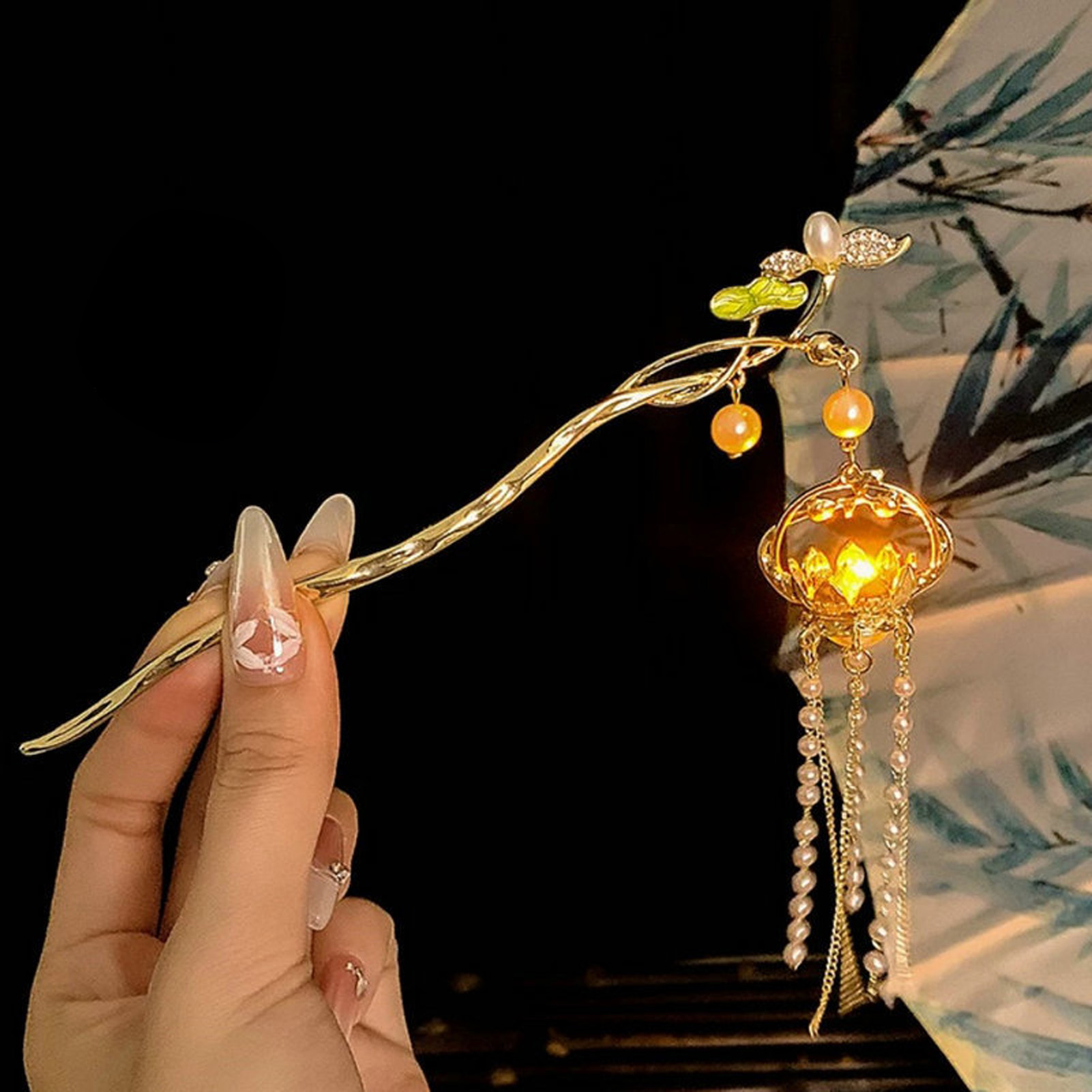 Luminous Flower Hairpin For Wo - Vintage Fashion Shop 评论和价格