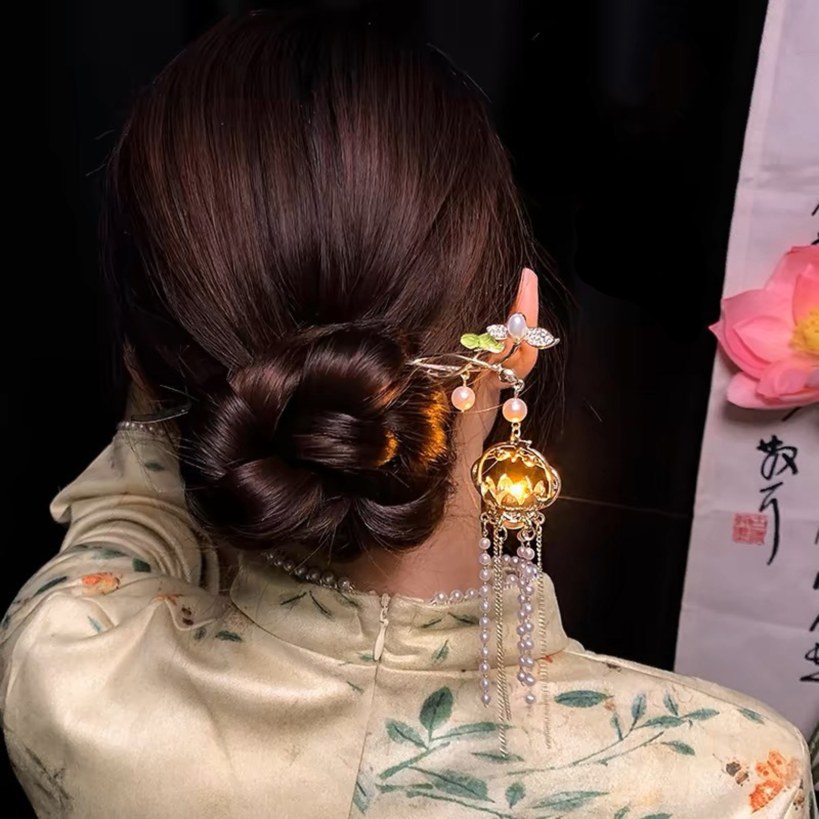 Luminous Flower Hairpin For Wo - Vintage Fashion Shop 评论和价格