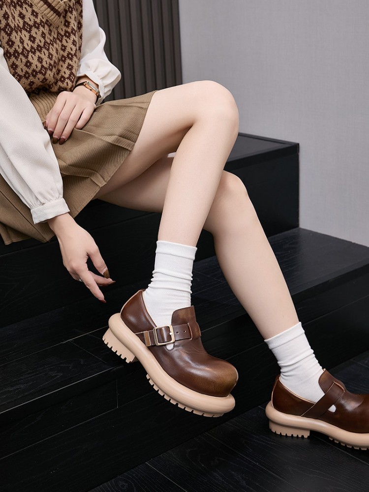 British Style Vintage Cowhide  - Vintage Fashion Mens 评论和价格