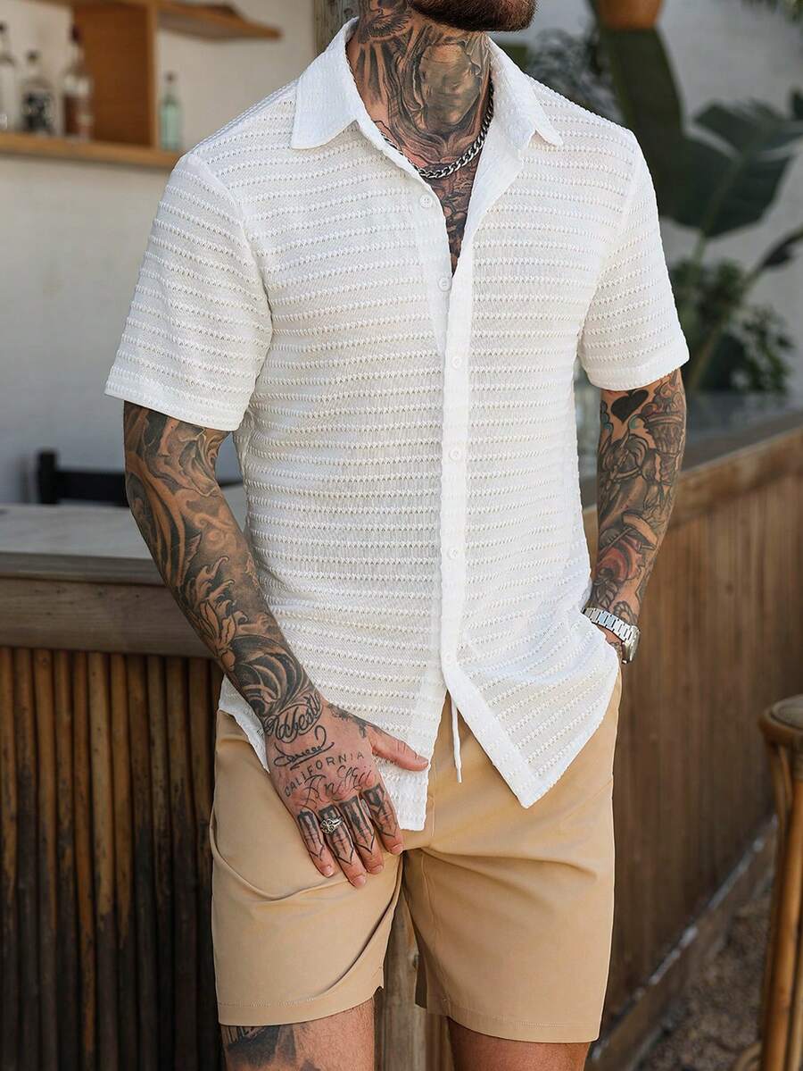 Genlund Men's Burnt Orange Sum - Printed Floral Shirt 评论和价格