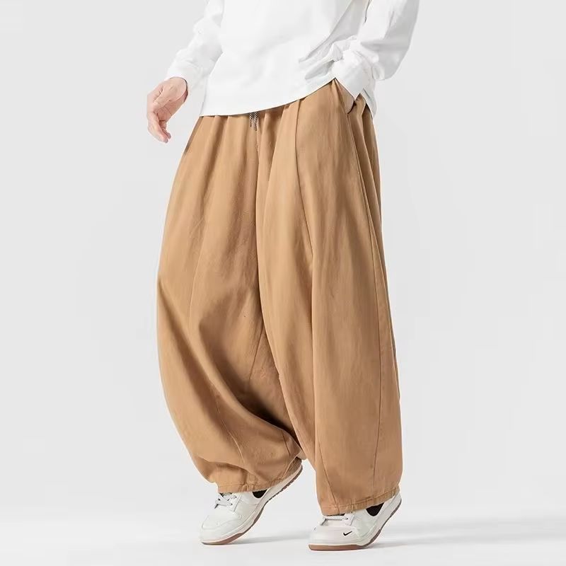 Japanese Style 100% Cotton Men - Retro Track Pant 评论和价格