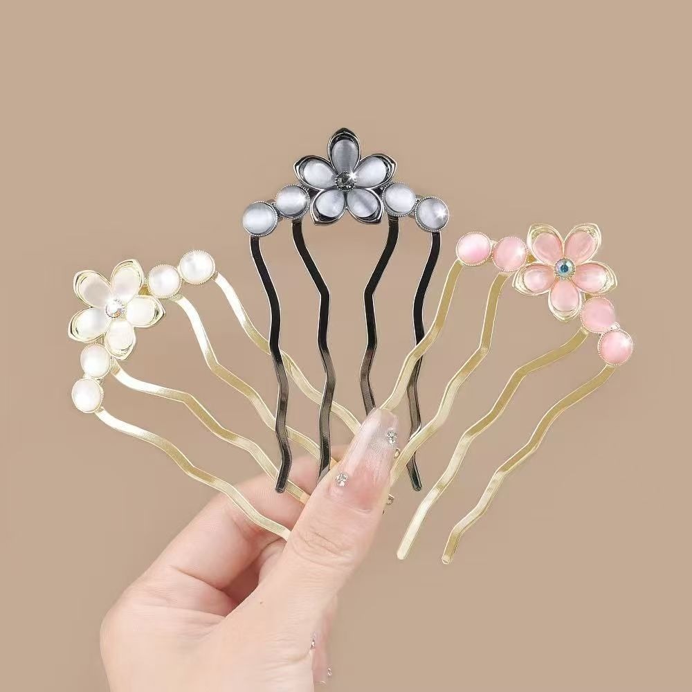 1/3pcs Elegant Floral MetalPea - Vintage Fashion Shop 评论和价格