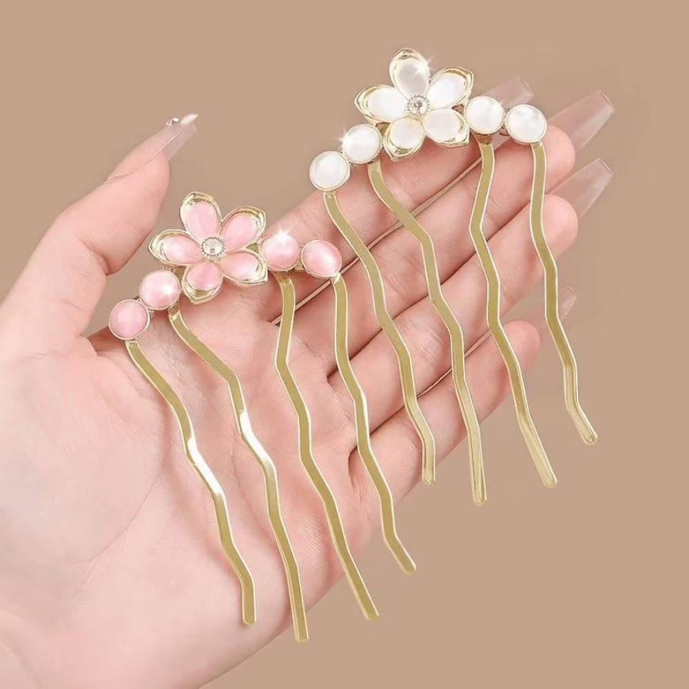 1/3pcs Elegant Floral MetalPea - Vintage Fashion Shop 评论和价格