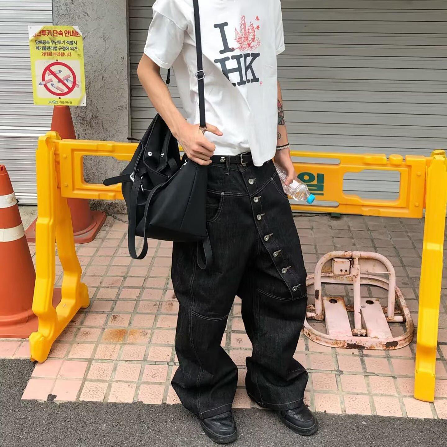 Men's Curved Single Breasted B - Retro Track Pant 评论和价格
