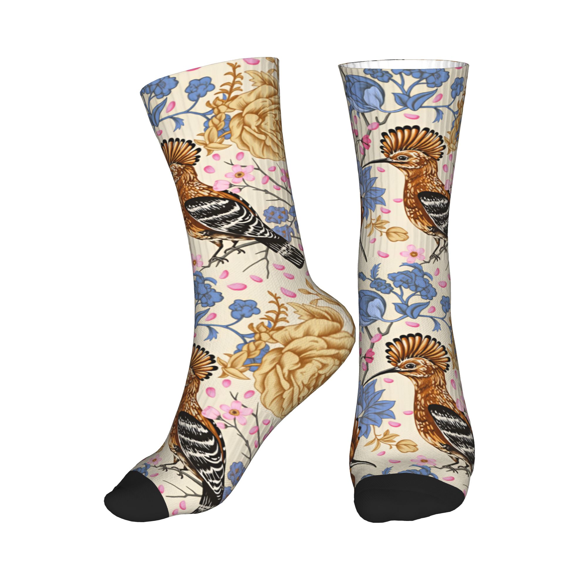 Hoopoe Bird Blue Peony Vintage - Vintage Fashion Mens 评论和价格