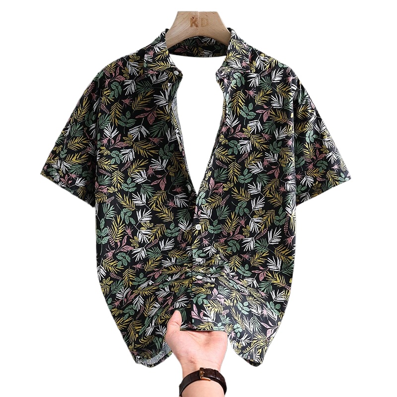 Hot Selling Summer Hawaiian Co - Printed Floral Shirt 评论和价格